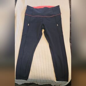 Lululemon athletica leggings sz 12 - Dark Blue & Pink. Brand new